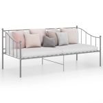 Cadru pat canapea, gri, 90x200 cm, metal GartenMobel Dekor
