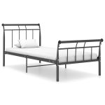 Cadru de pat, negru, 100x200 cm, metal GartenMobel Dekor