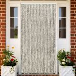 Perdea insecte, gri deschis & gri închis, 100x220 cm, chenille GartenMobel Dekor