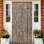 Perdea pentru insecte, maro și alb, 100 x 220 cm, chenille GartenMobel Dekor
