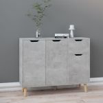 Servantă, gri beton, 90x30x72 cm, lemn prelucrat GartenMobel Dekor