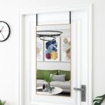 Oglindă pentru ușă, auriu, 50x100 cm, sticlă și aluminiu GartenMobel Dekor