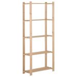 Raft depozitare 5 niveluri, 80x28,5x170 cm, lemn masiv de pin GartenMobel Dekor