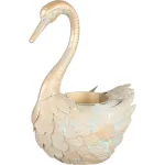 Decoratiune gradina, MagicHome, metalica, gasca, cu ghiveci pentru flori, auriu, 37x19x85 cm GartenVIP DiyLine