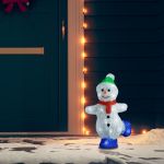 Figurină om zăpadă Crăciun LED acrilic 30cm interior/exterior GartenMobel Dekor