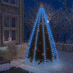 Instalație brad de Crăciun cu 250 LED-uri, albastru, 250 cm GartenMobel Dekor