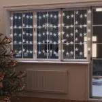 Instalație lumini tip perdea stele 500 LED alb rece 8 funcții GartenMobel Dekor