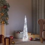 Con de lumină cu LED decorativ, alb rece, 60 cm, acrilic GartenMobel Dekor
