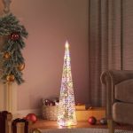 Con de lumină cu LED decorativ multicolor, 90 cm, acril GartenMobel Dekor