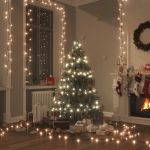 Instalație cu 300 LED-uri, alb cald, 30 m, PVC GartenMobel Dekor