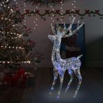 Ren de Crăciun, 250 LED-uri, multicolor, 180 cm, acril, XXL GartenMobel Dekor