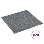 Plăci de pardoseală autoadezive, 20 buc., gri, PVC, 1,86 m² GartenMobel Dekor