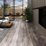 Plăci pardoseală autoadezive, lemn maro mat, 5,21 m², 2 mm, PVC GartenMobel Dekor