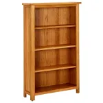 Bibliotecă cu 4 rafturi, 70x22x110 cm, lemn masiv de stejar GartenMobel Dekor