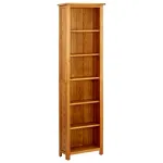 Bibliotecă cu 6 rafturi, 52x22x180 cm, lemn masiv de stejar GartenMobel Dekor