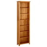 Bibliotecă cu 7 rafturi, 60x22x200 cm, lemn masiv de stejar GartenMobel Dekor