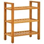 Pantofar cu 3 rafturi, 50x27x60 cm, lemn masiv de stejar GartenMobel Dekor