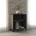 Dulap de depozitare,gri,72x36x82cm,metal și MDF GartenMobel Dekor