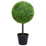 Plantă artificială cimișir cu ghiveci, verde, 71cm, formă minge GartenMobel Dekor