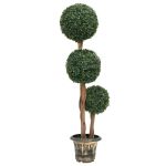 Plantă artificială cimișir cu ghiveci verde 119cm formă minge GartenMobel Dekor