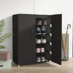 Pantofar, negru, 60x28x90 cm, material textil GartenMobel Dekor