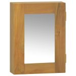 Dulap cu oglindă, 30x10x40 cm, lemn masiv de tec GartenMobel Dekor