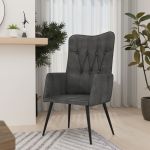 Scaun cu spătar înalt, negru, pânză GartenMobel Dekor