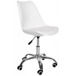 Scaun de birou pentru copii, rotativ, alb, max 125 kg, 44x40x80/90 cm GartenVIP DiyLine