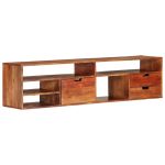 Comodă TV, 140x30x35 cm, lemn masiv de acacia GartenMobel Dekor