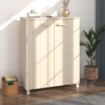 Dulap CD-uri „HAMAR”, maro miere, 85x40x108 cm, lemn masiv pin GartenMobel Dekor