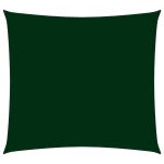 Pânză parasolar, verde închis, 4x4 m, țesătură oxford, pătrat GartenMobel Dekor