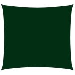 Parasolar, verde închis, 3,6x3,6 m, țesătură oxford, pătrat GartenMobel Dekor