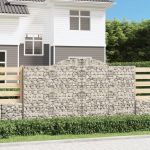 Coșuri gabion arcuite 6 buc, 300x50x160/180 cm, fier galvanizat GartenMobel Dekor