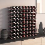 Suport sticle de vin, 72 sticle, maro, lemn masiv de pin GartenMobel Dekor