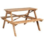 Masă de picnic, 115x115x81 cm, bambus GartenMobel Dekor