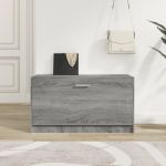 Bancă pentru pantofi, gri sonoma, 80x24x45 cm, lemn prelucrat GartenMobel Dekor