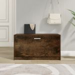 Bancă pentru pantofi stejar fumuriu 80x24x45 cm lemn prelucrat GartenMobel Dekor