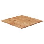 Blat masă pătrat maro deschis 50x50x1,5cm lemn stejar tratat GartenMobel Dekor