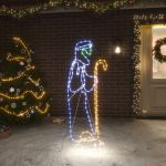 Figurină cioban cu miel de Crăciun, 168 de LED-uri GartenMobel Dekor