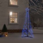 Brad de Crăciun conic, 200 LED-uri, albastru, 70x180 cm GartenMobel Dekor