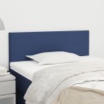 Tăblie de pat, albastru, 100x5x78/88 cm, textil GartenMobel Dekor