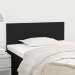 Tăblie de pat, negru, 80x5x78/88 cm, textil GartenMobel Dekor