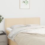 Tăblii de pat, 2 buc., crem, 72x5x78/88 cm, textil GartenMobel Dekor