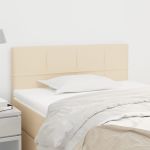 Tăblie de pat, crem, 80x5x78/88 cm, textil GartenMobel Dekor