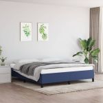 Cadru de pat, albastru, 180 x 200 cm, material textil GartenMobel Dekor