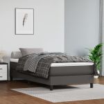 Saltea de pat cu arcuri, gri, 90x200x20 cm, piele ecologică GartenMobel Dekor