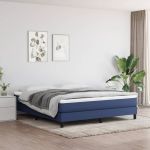 Saltea de pat cu arcuri, albastru, 180x200x20 cm, textil GartenMobel Dekor