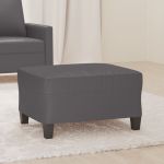 Taburet, gri, 70x55x41 cm, piele ecologică GartenMobel Dekor