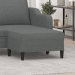 Taburet, gri închis, 70x55x41 cm, material textil GartenMobel Dekor
