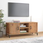 Comodă TV, maro, 110x35x48 cm, lemn de pin masiv GartenMobel Dekor